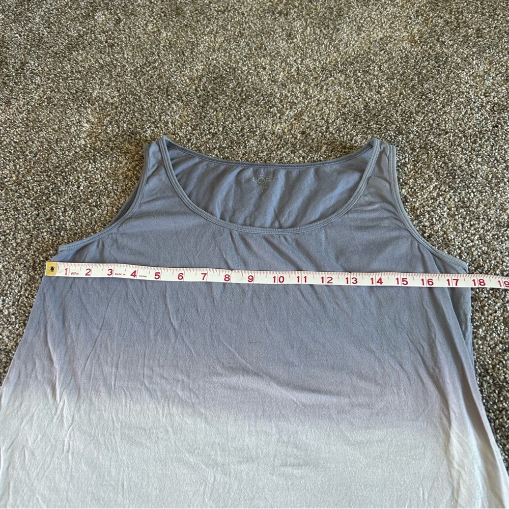 [LOFT] BOGO $1 Ombre Blue to White Tank Top - Picture 4 of 6